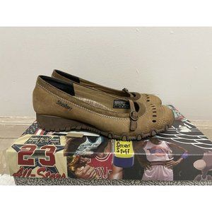 Skechers Size 7 M Brown Mary Jane Shoes Leather Womens Comfortable